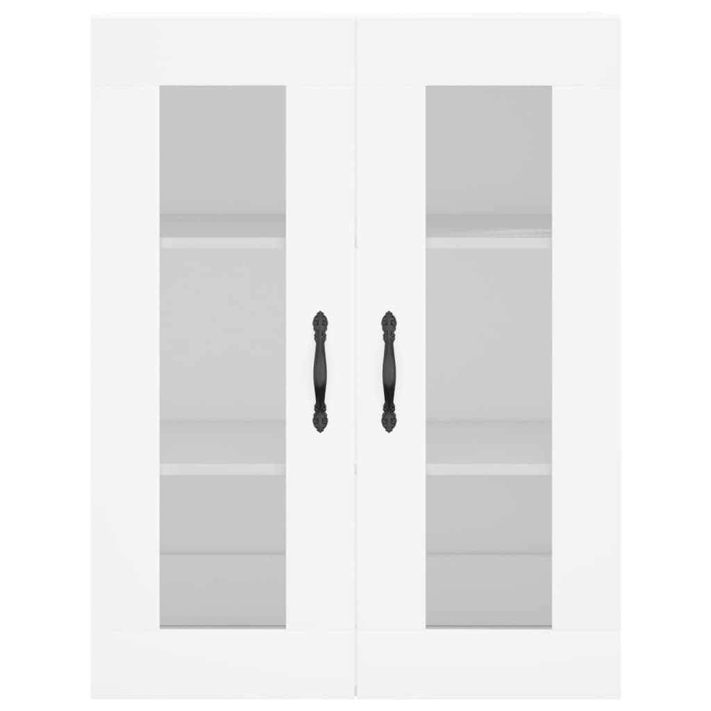 Highboard White 69.5x34x180 cm Engineered Wood