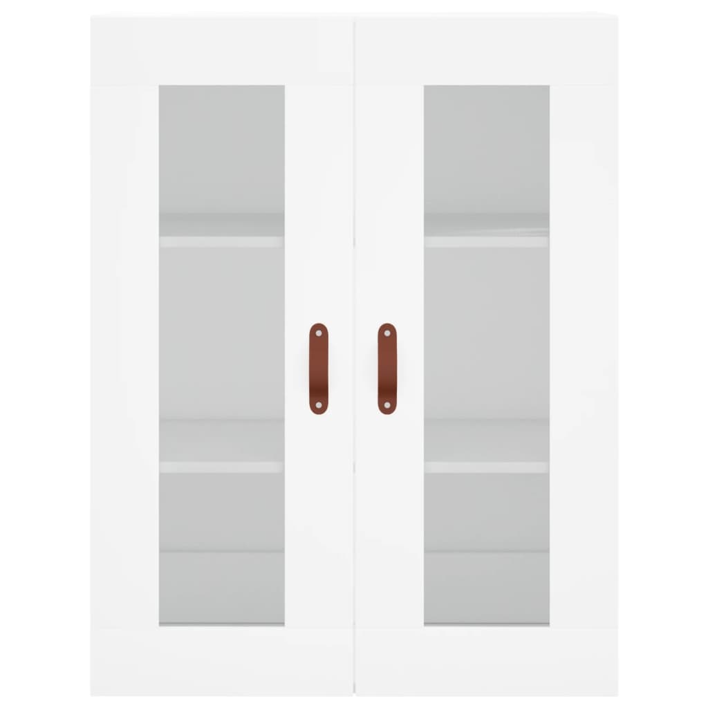 Highboard White 69.5x34x180 cm Engineered Wood