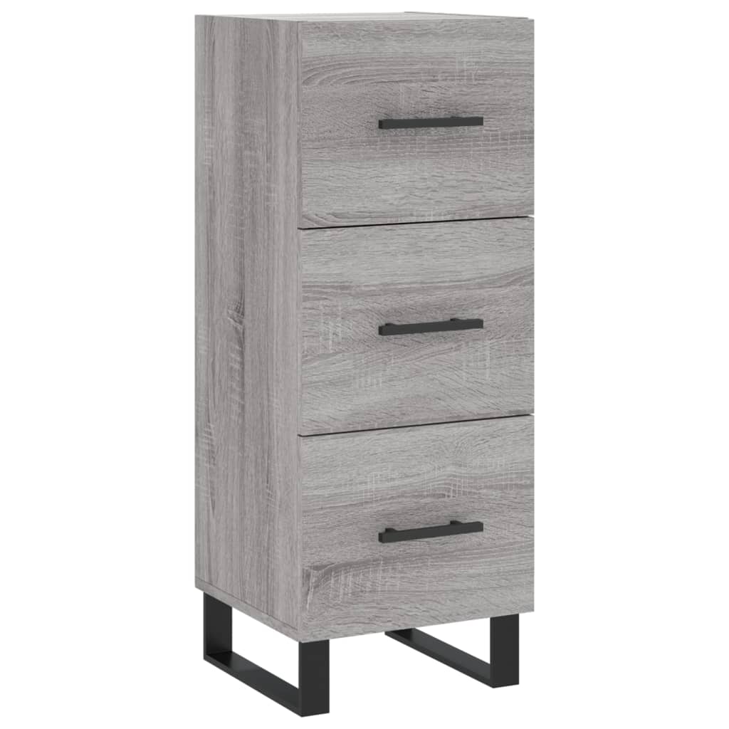 Highboard Grey Sonoma 34.5x34x180 cm Engineered Wood