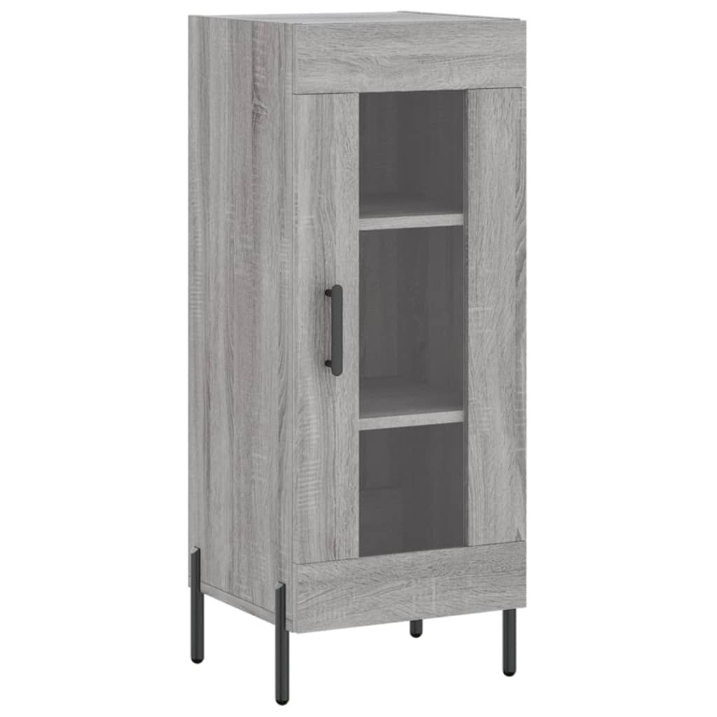 Highboard Grey Sonoma 34.5x34x180 cm Engineered Wood