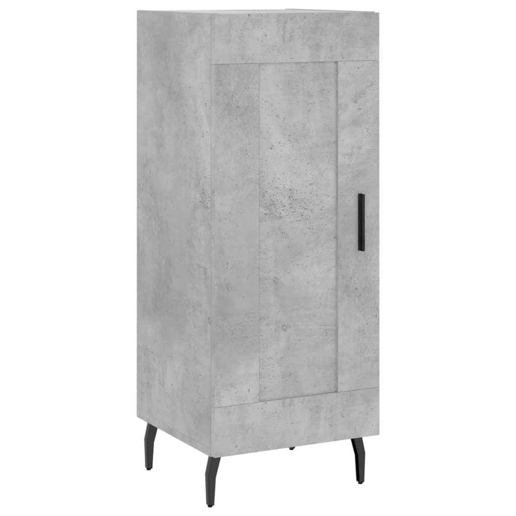 Highboard Concrete Grey 34.5x34x180 cm Engineered Wood