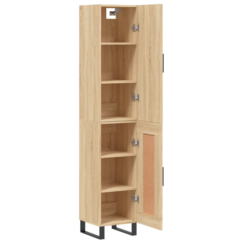 Highboard Sonoma Oak 34.5x34x180 cm Engineered Wood