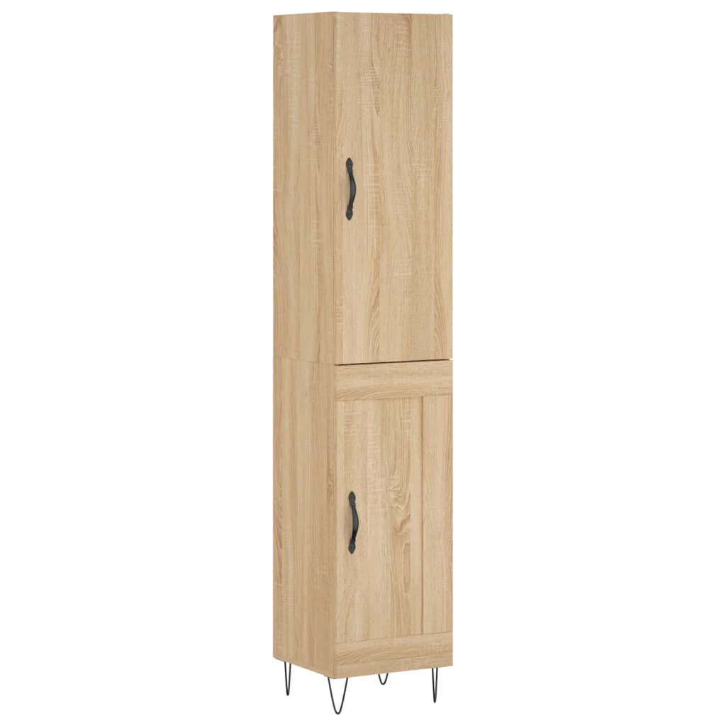Highboard Sonoma Oak 34.5x34x180 cm Engineered Wood