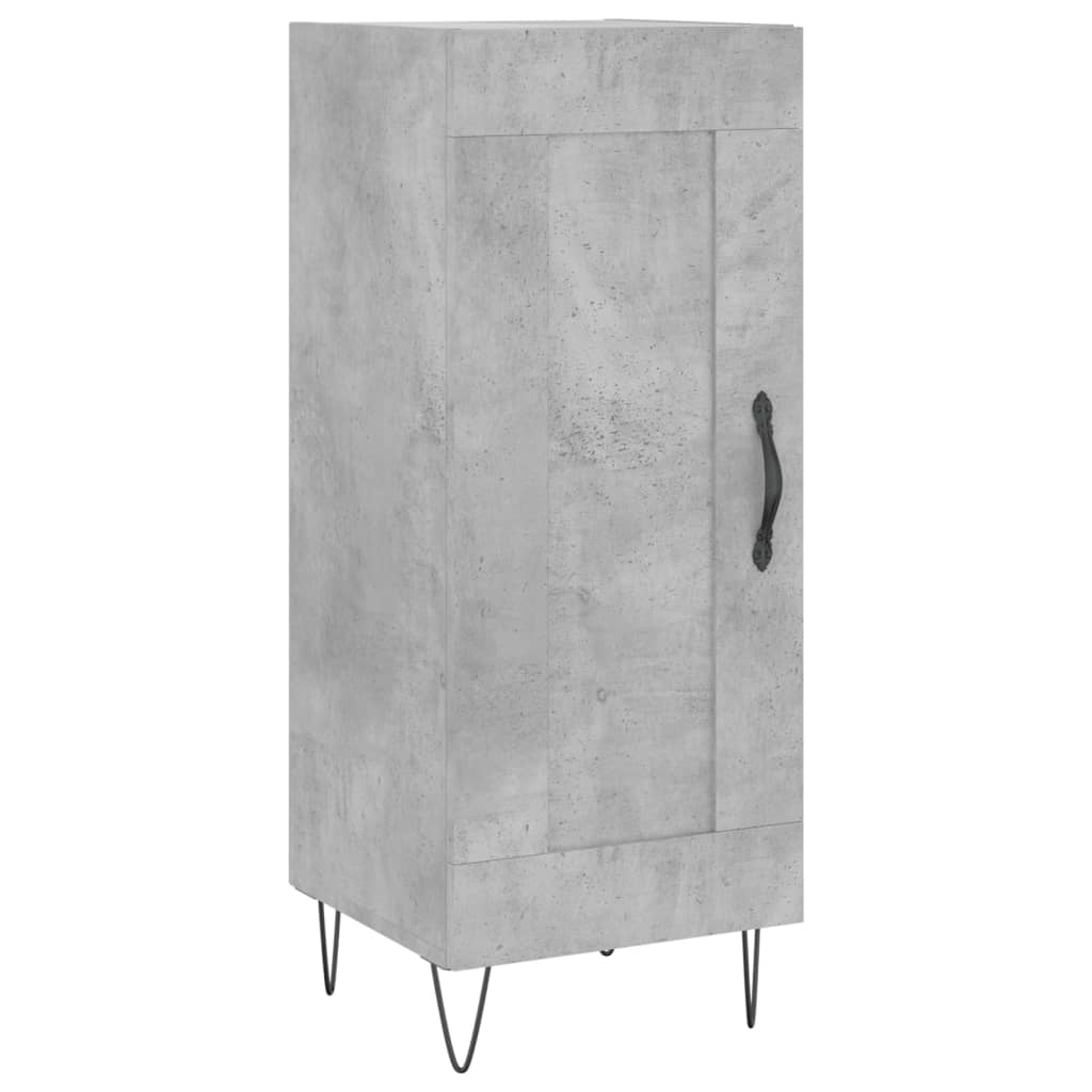 Highboard Concrete Grey 34.5x34x180 cm Engineered Wood