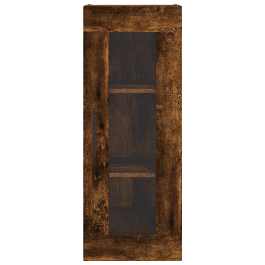 Highboard Smoked Oak 34.5x34x180 cm Engineered Wood
