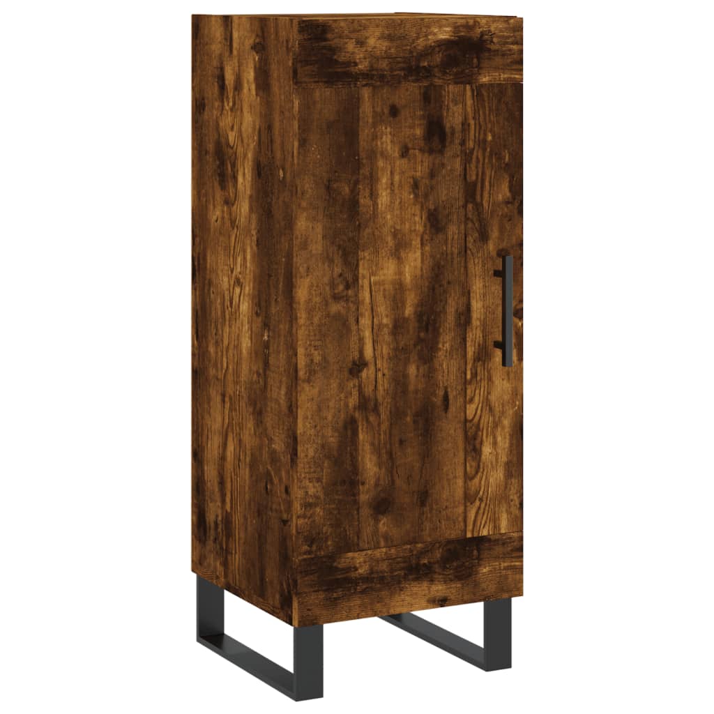 Highboard Smoked Oak 34.5x34x180 cm Engineered Wood