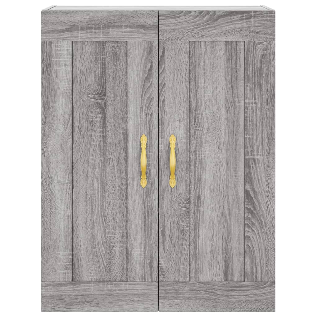 Highboard Grey Sonoma 69.5x34x180 cm Engineered Wood