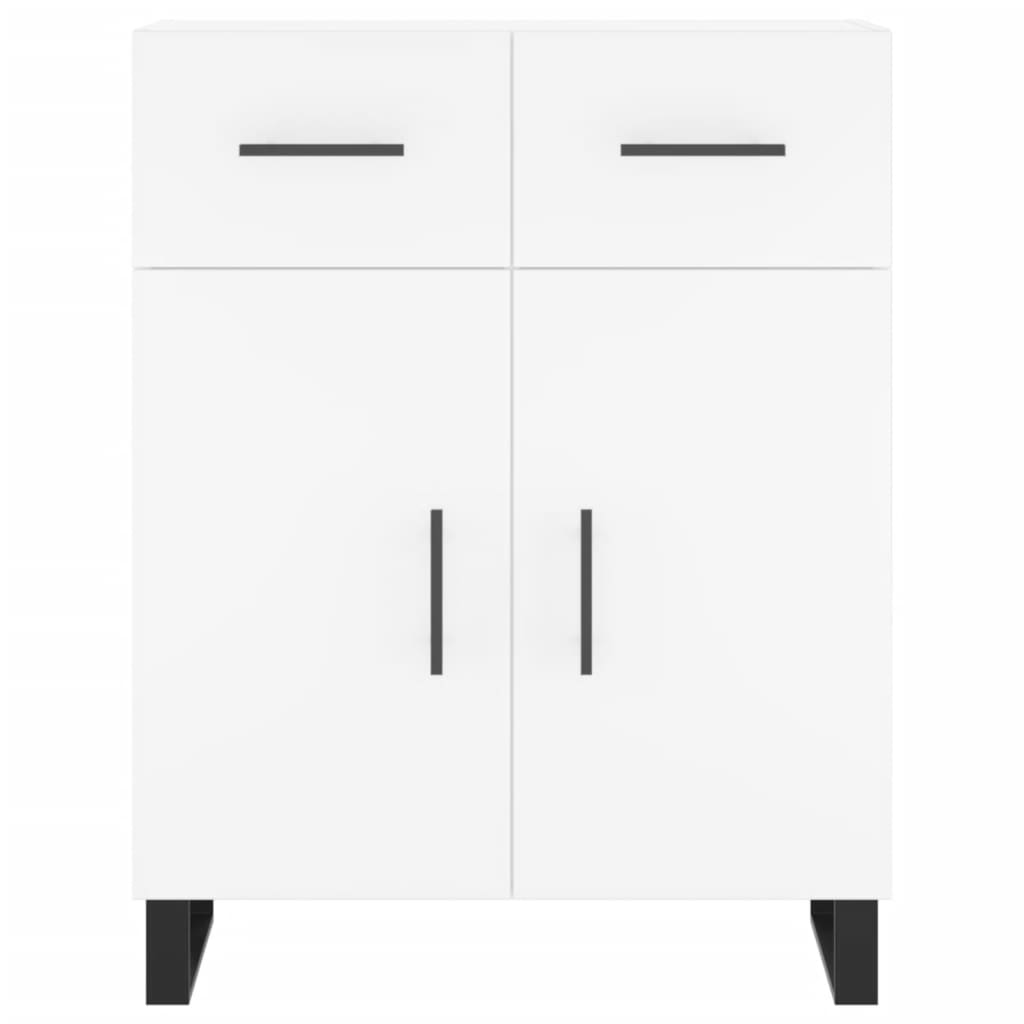 Highboard White 69.5x34x180 cm Engineered Wood