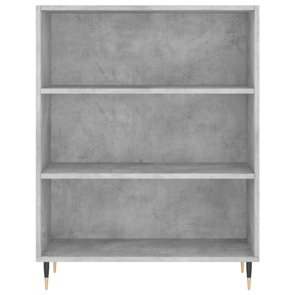 Highboard Concrete Grey 69.5x34x180 cm Engineered Wood