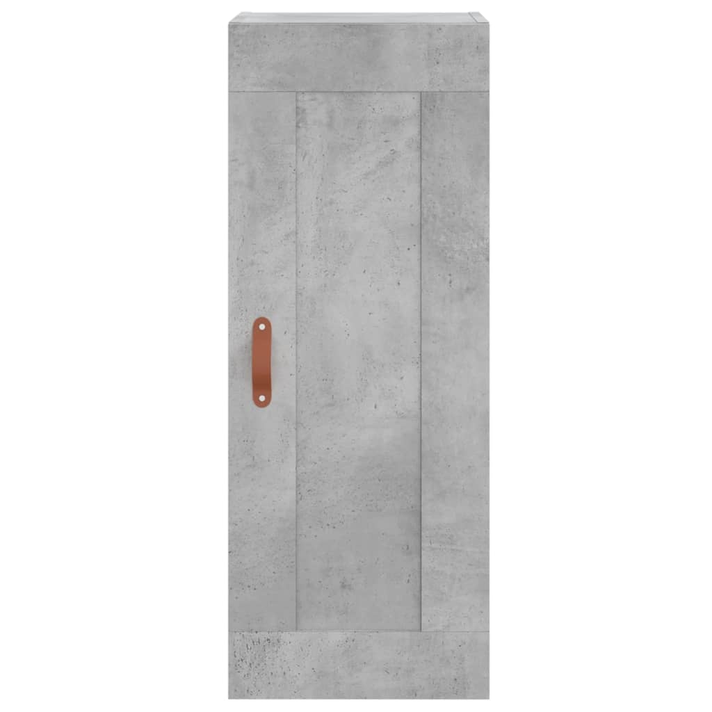 Highboard Concrete Grey 34.5x34x180 cm Engineered Wood