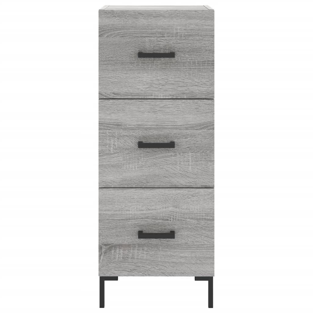 Highboard Grey Sonoma 34.5x34x180 cm Engineered Wood