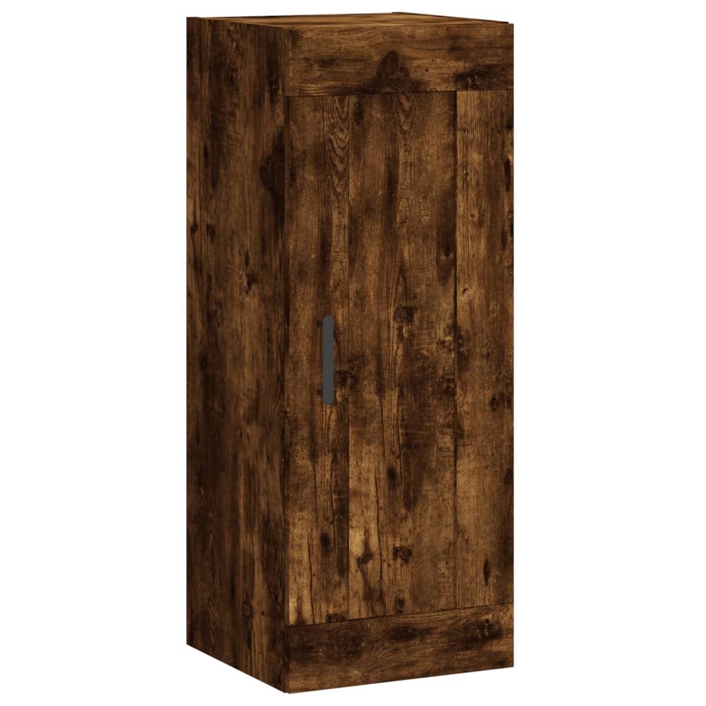 Highboard Smoked Oak 34.5x34x180 cm Engineered Wood