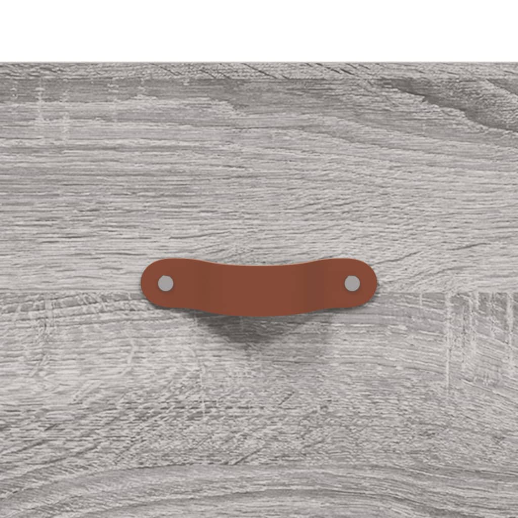 Highboard Grey Sonoma 34.5x34x180 cm Engineered Wood