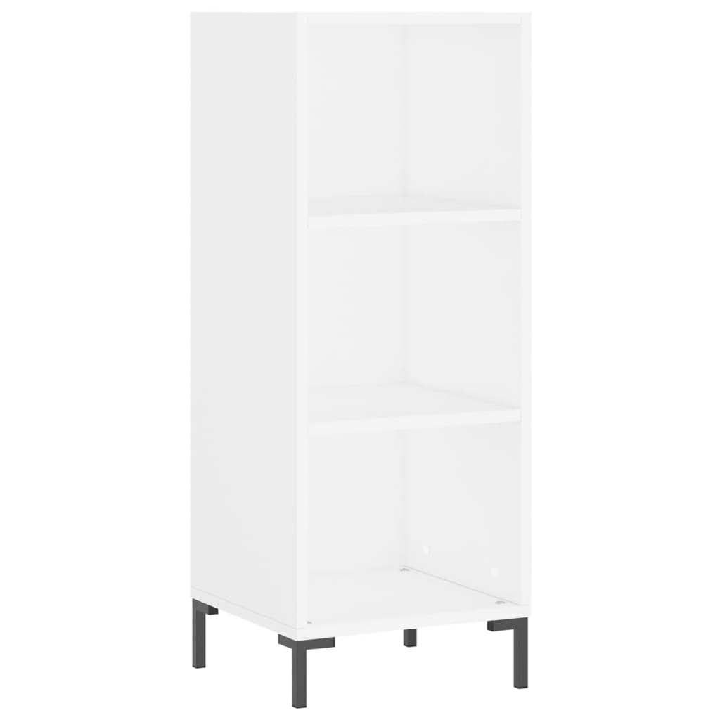 Highboard White 34.5x34x180 cm Engineered Wood