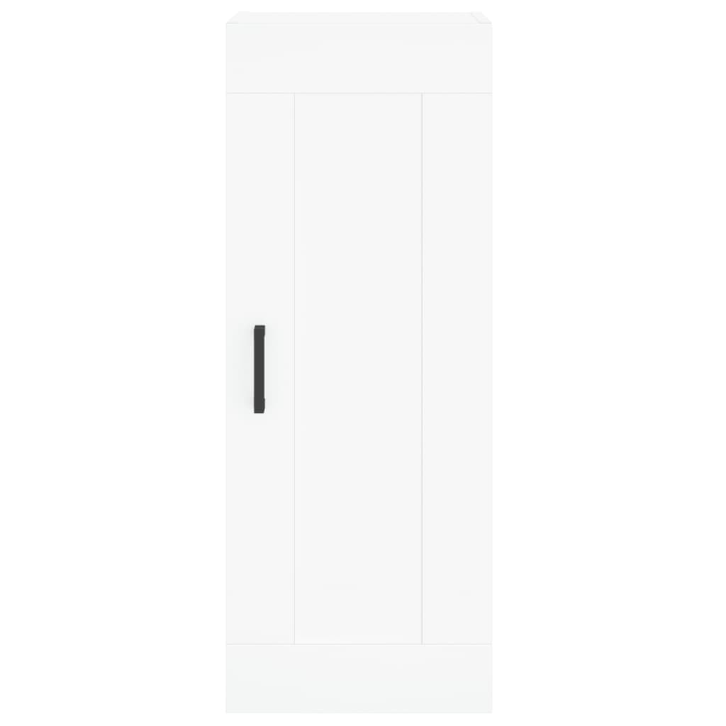 Highboard White 34.5x34x180 cm Engineered Wood
