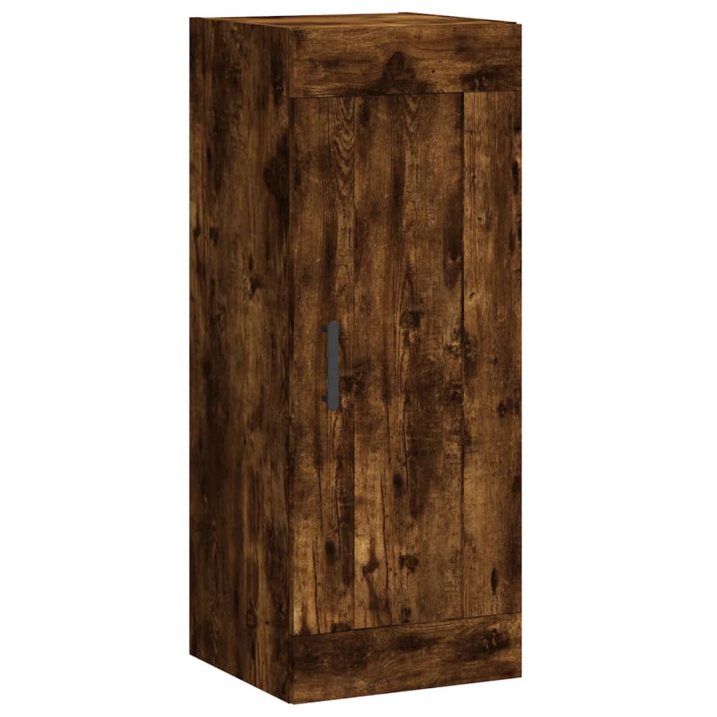 Highboard Smoked Oak 34.5x34x180 cm Engineered Wood