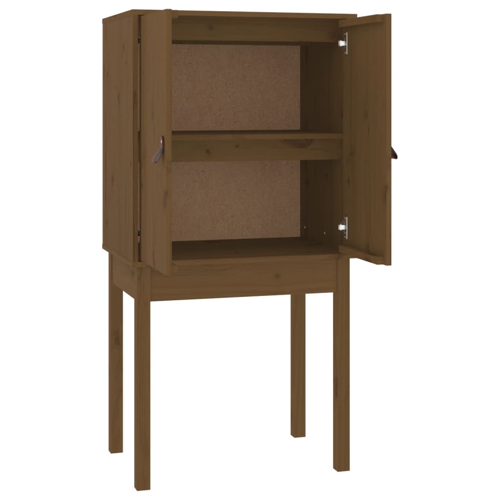 Highboard Honey Brown 60x40x120 cm Solid Wood Pine