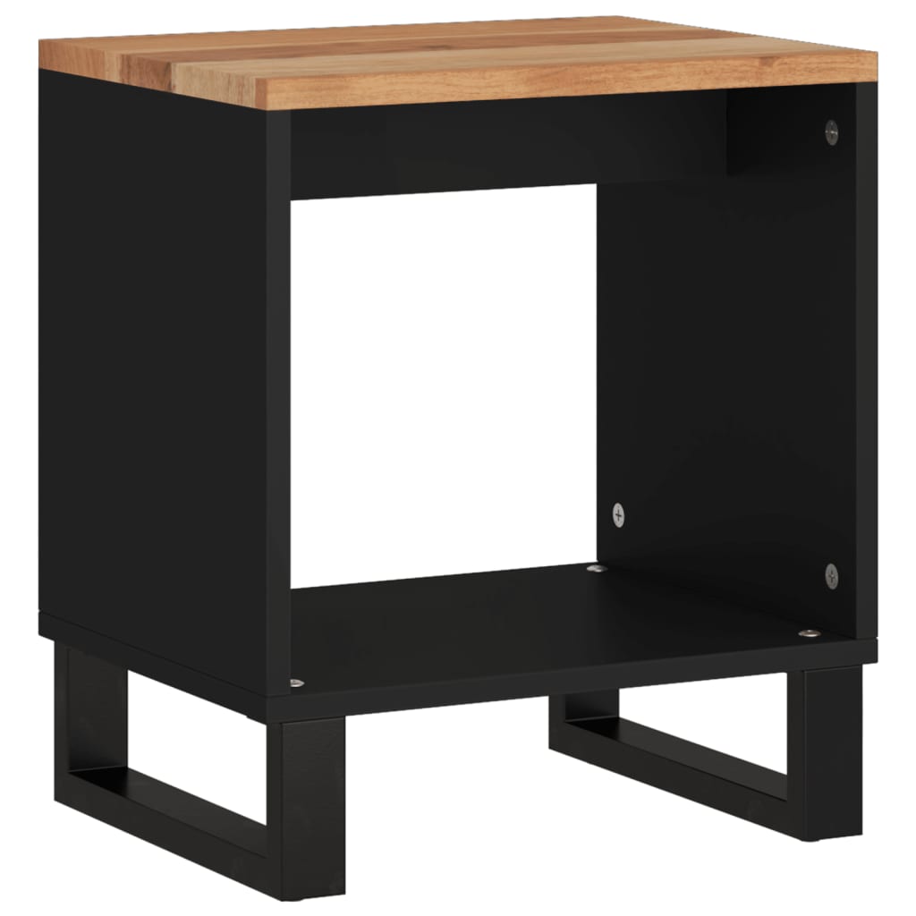 Coffee Table 40x31x46 cm Solid Wood Acacia&Engineered Wood