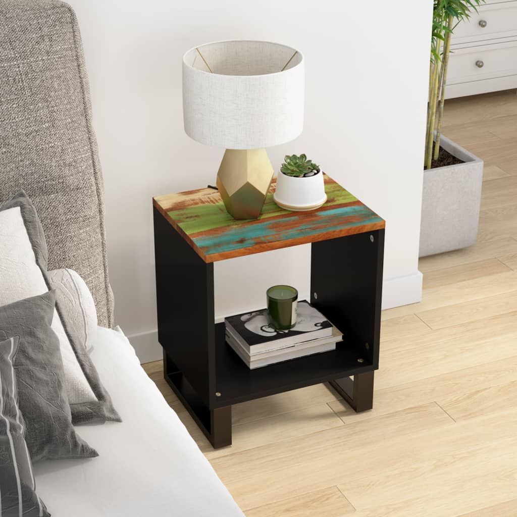 Coffee Table 40x31x46 cm Solid Wood Reclaimed&Engineered Wood