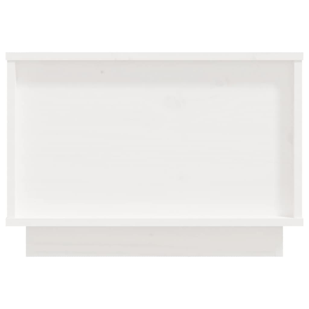 Coffee Table White 40x50x35 cm Solid Wood Pine