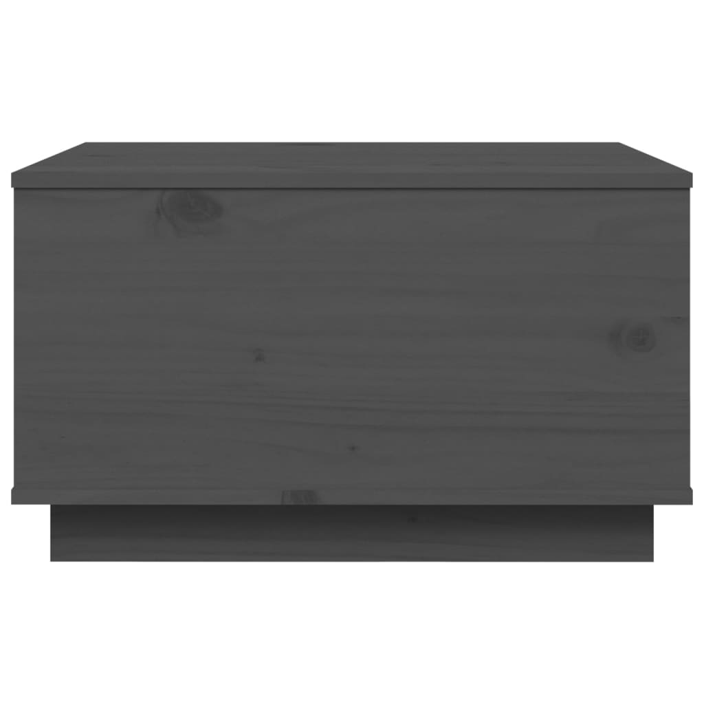 Coffee Table Grey 60x50x35 cm Solid Wood Pine
