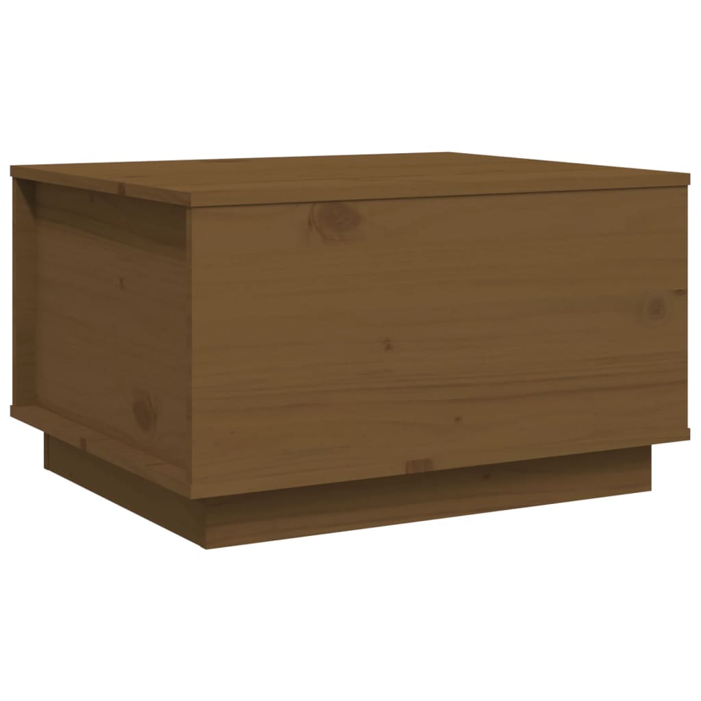 Coffee Table Honey Brown 60x50x35 cm Solid Wood Pine