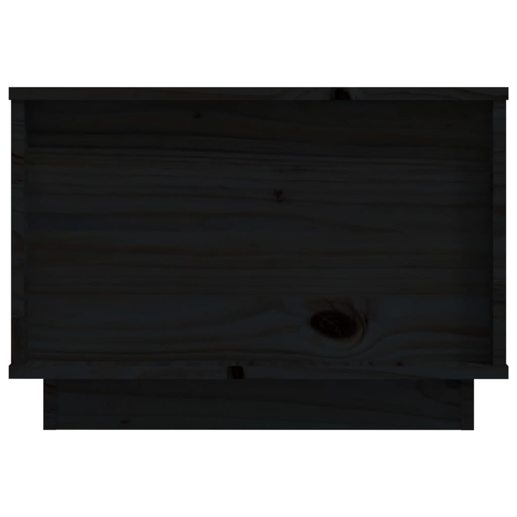 Coffee Table Black 60x50x35 cm Solid Wood Pine
