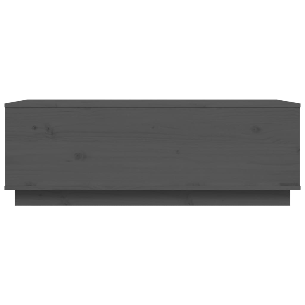 Coffee Table Grey 100x50x35 cm Solid Wood Pine