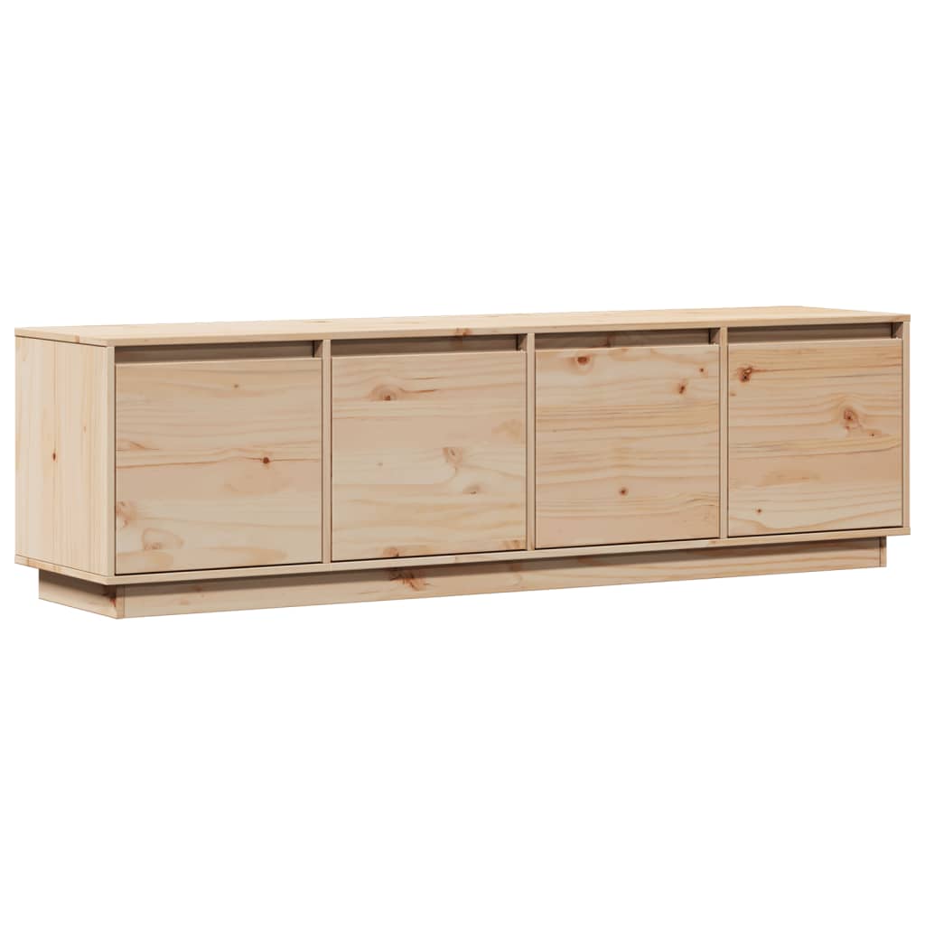 Rustic Wooden 62 Inches TV Tele Stand Unit Cabinet With 4 Door Storage