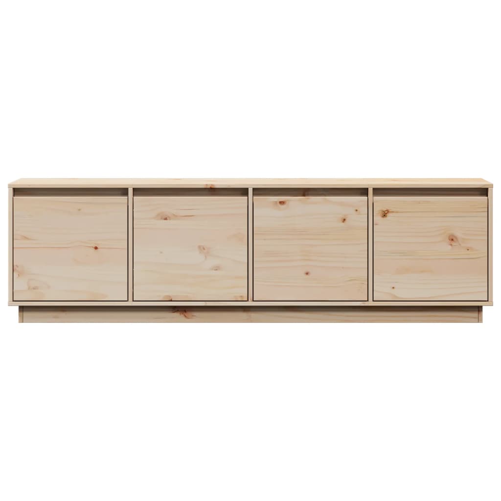 Rustic Wooden 62 Inches TV Tele Stand Unit Cabinet With 4 Door Storage