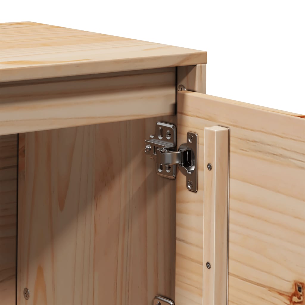 Rustic Wooden 62 Inches TV Tele Stand Unit Cabinet With 4 Door Storage