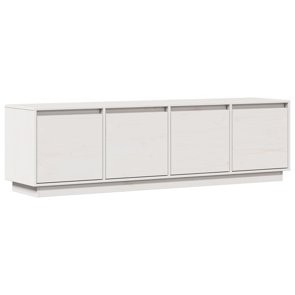 Rustic Wooden 62 Inches TV Tele Stand Unit Cabinet With 4 Door Storage