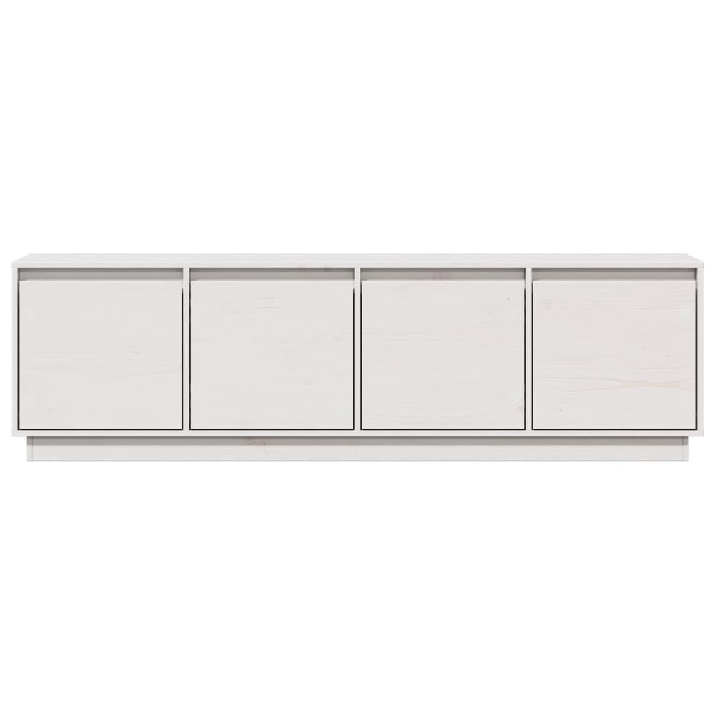 Rustic Wooden 62 Inches TV Tele Stand Unit Cabinet With 4 Door Storage