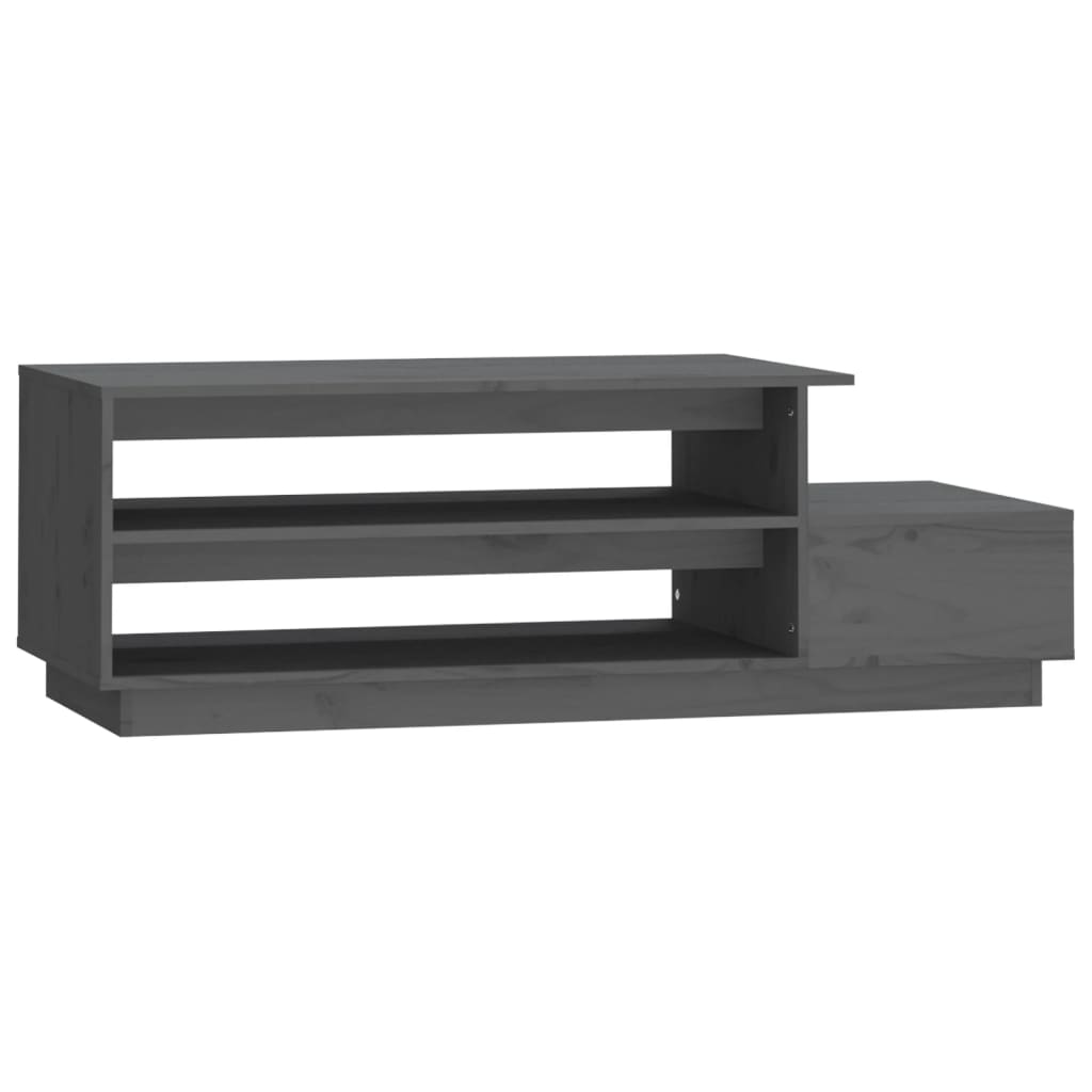 Coffee Table Grey 120x50x40.5 cm Solid Wood Pine