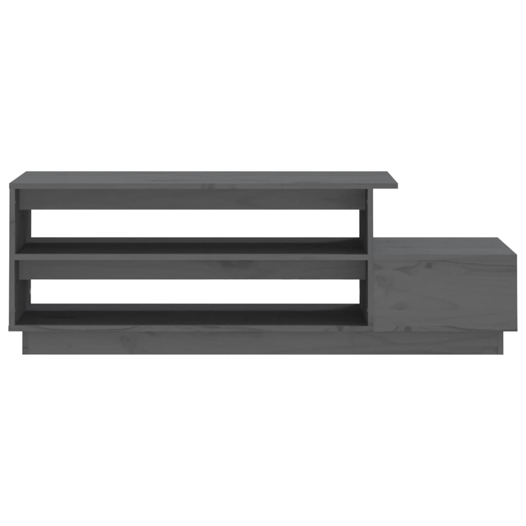 Coffee Table Grey 120x50x40.5 cm Solid Wood Pine