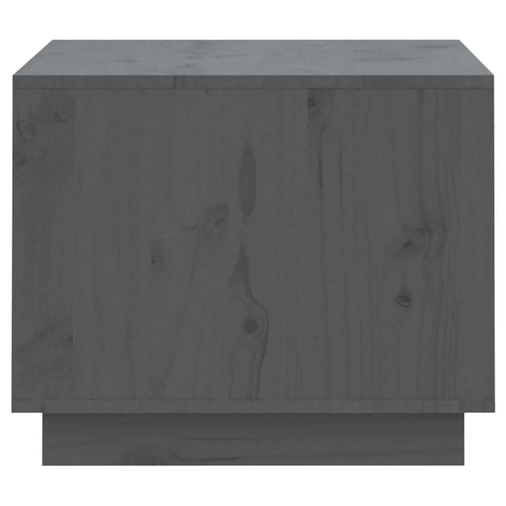 Coffee Table Grey 120x50x40.5 cm Solid Wood Pine