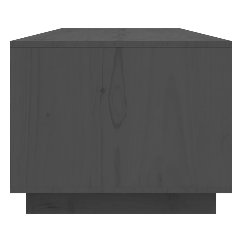 Coffee Table Grey 110x50x40 cm Solid Wood Pine
