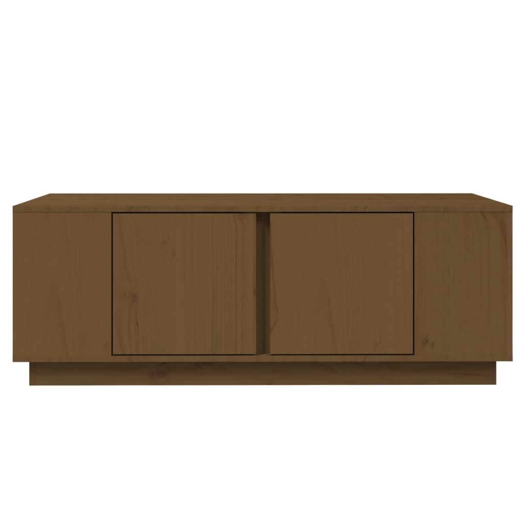 Coffee Table Honey Brown 110x50x40 cm Solid Wood Pine