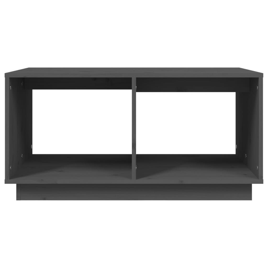 Coffee Table Grey 80x50x40 cm Solid Wood Pine