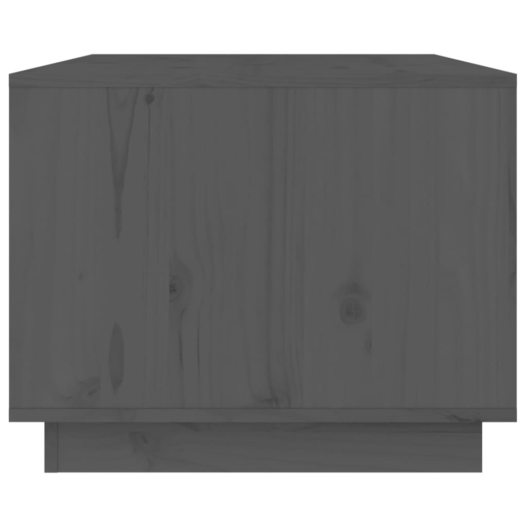 Coffee Table Grey 80x50x40 cm Solid Wood Pine