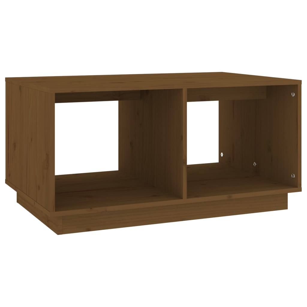 Coffee Table Honey Brown 80x50x40 cm Solid Wood Pine