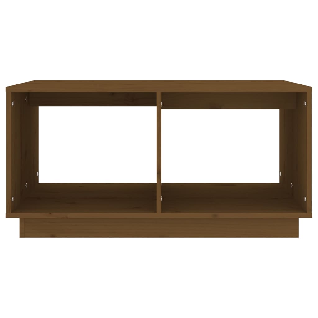 Coffee Table Honey Brown 80x50x40 cm Solid Wood Pine