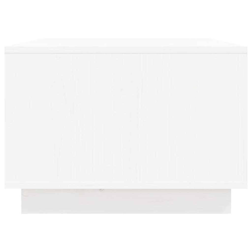 Coffee Table White 80x50x35 cm Solid Wood Pine