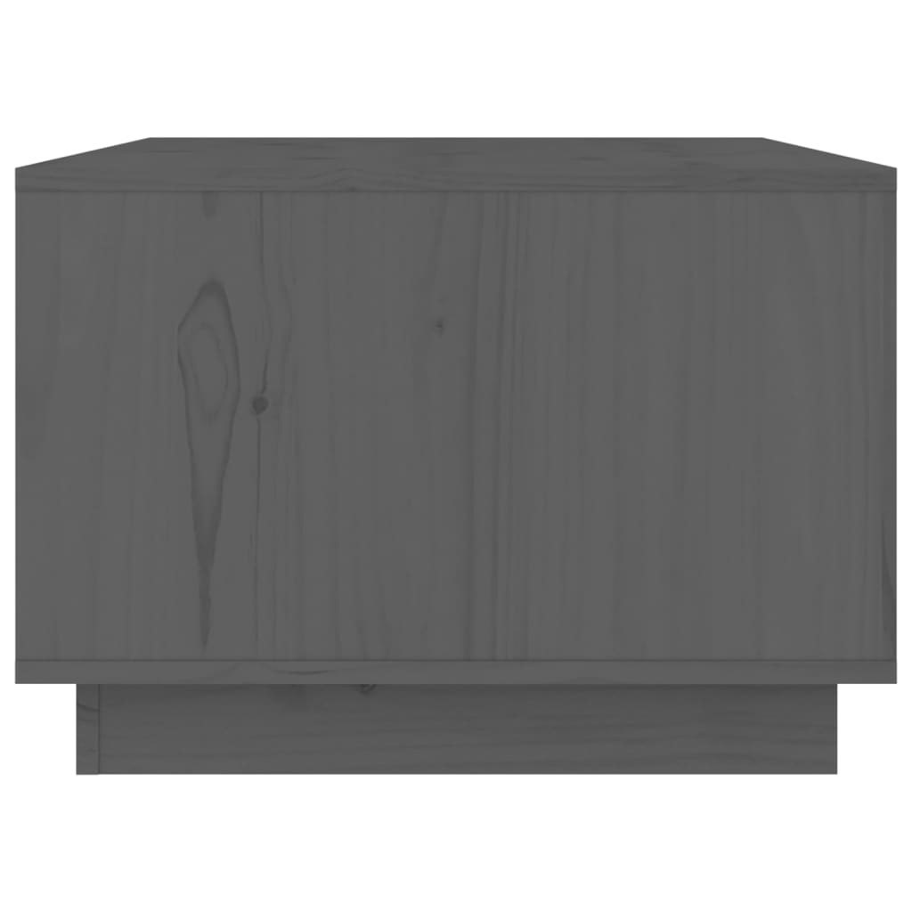 Coffee Table Grey 80x50x35 cm Solid Wood Pine