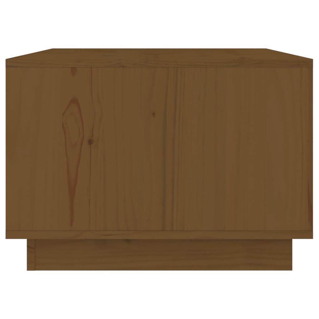 Coffee Table Honey Brown 80x50x35 cm Solid Wood Pine