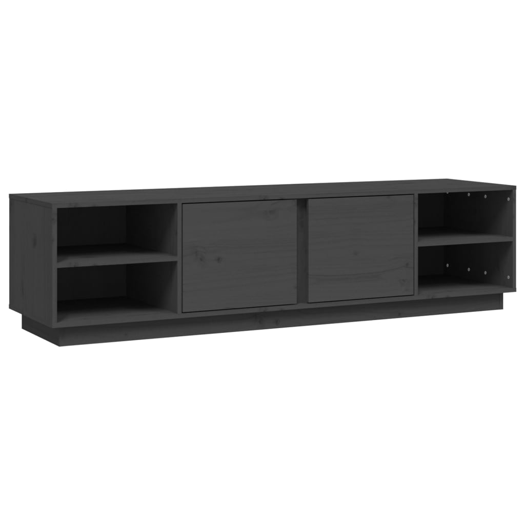 TV Cabinet Grey 156x40x40 cm Solid Wood Pine