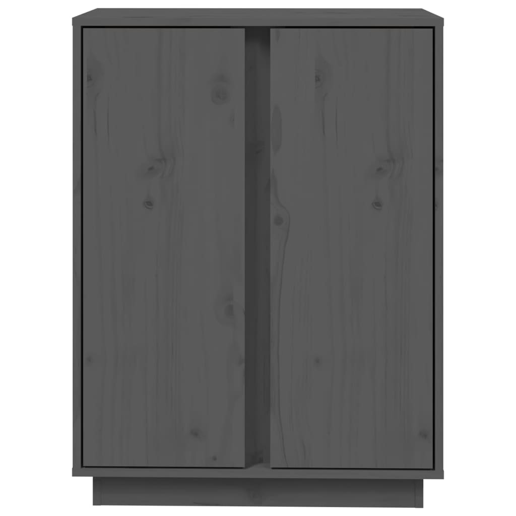 Sideboard Grey 60x35x80 cm Solid Wood Pine