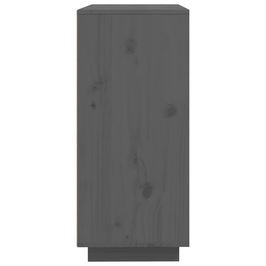 Sideboard Grey 60x35x80 cm Solid Wood Pine
