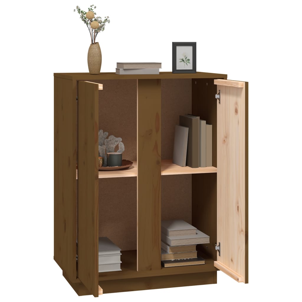 Sideboard Honey Brown 60x35x80 cm Solid Wood Pine