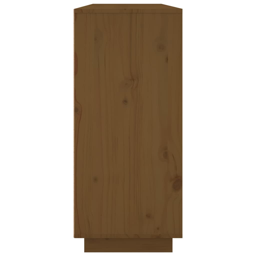Sideboard Honey Brown 120x35x80 cm Solid Wood Pine